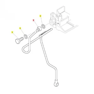 Przewód olejowy Perkins GN 404D-22 - oryginał - 140607020