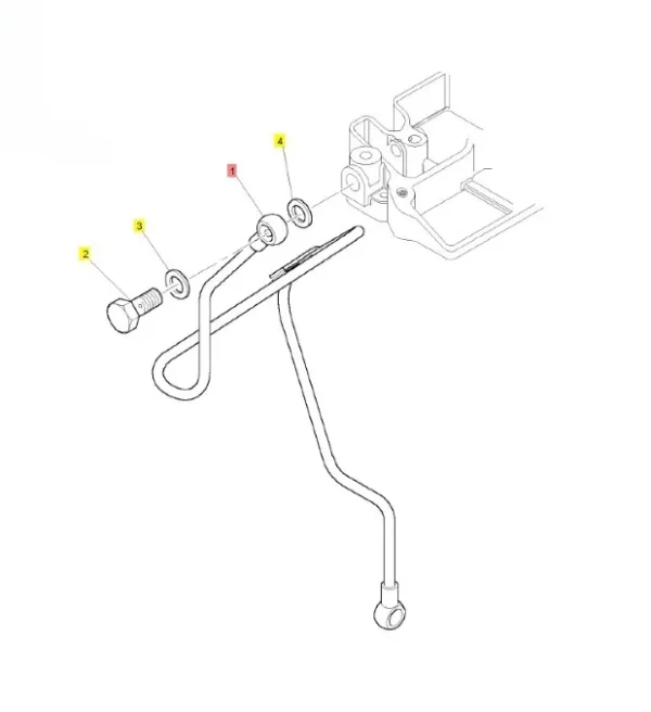 Przewód olejowy Perkins GN 404D-22 - oryginał - 140607020