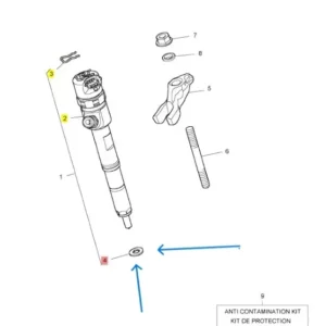 Podkładka wtryskiwacza Perkins T412558