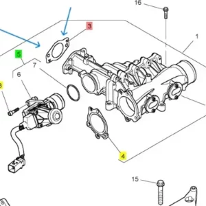 Uszczelka zaworu EGR Perkins 1206 CAT 7.1 - oryginał - T405517