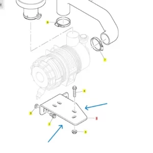 Podstawa filtra powietrza Perkins 400 - oryginał - U30976791